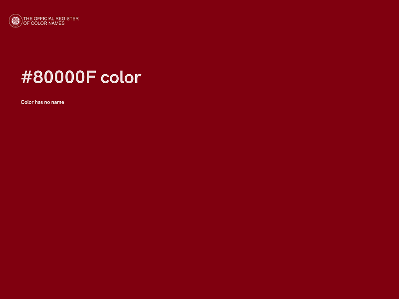 #80000F color image