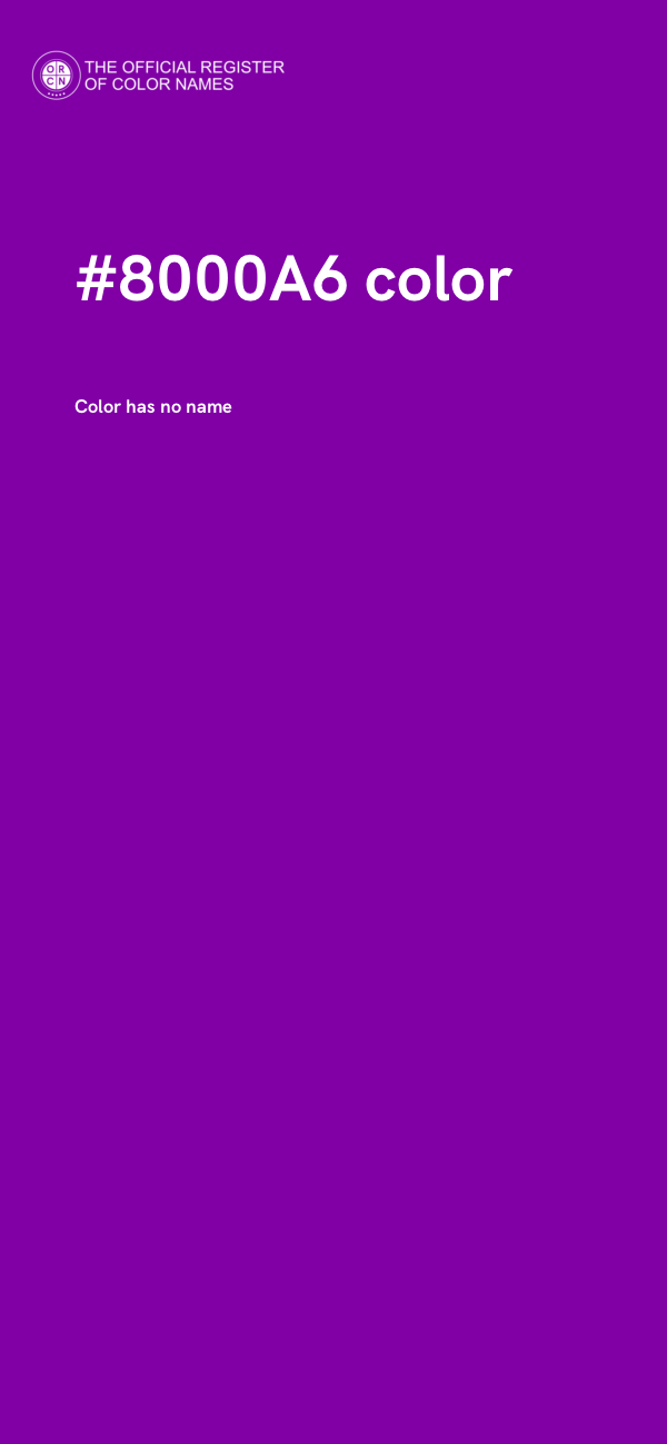#8000A6 color image