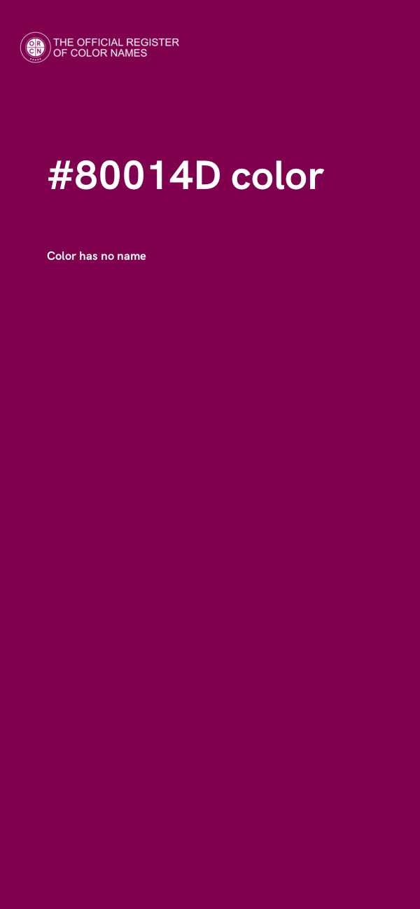 #80014D color image