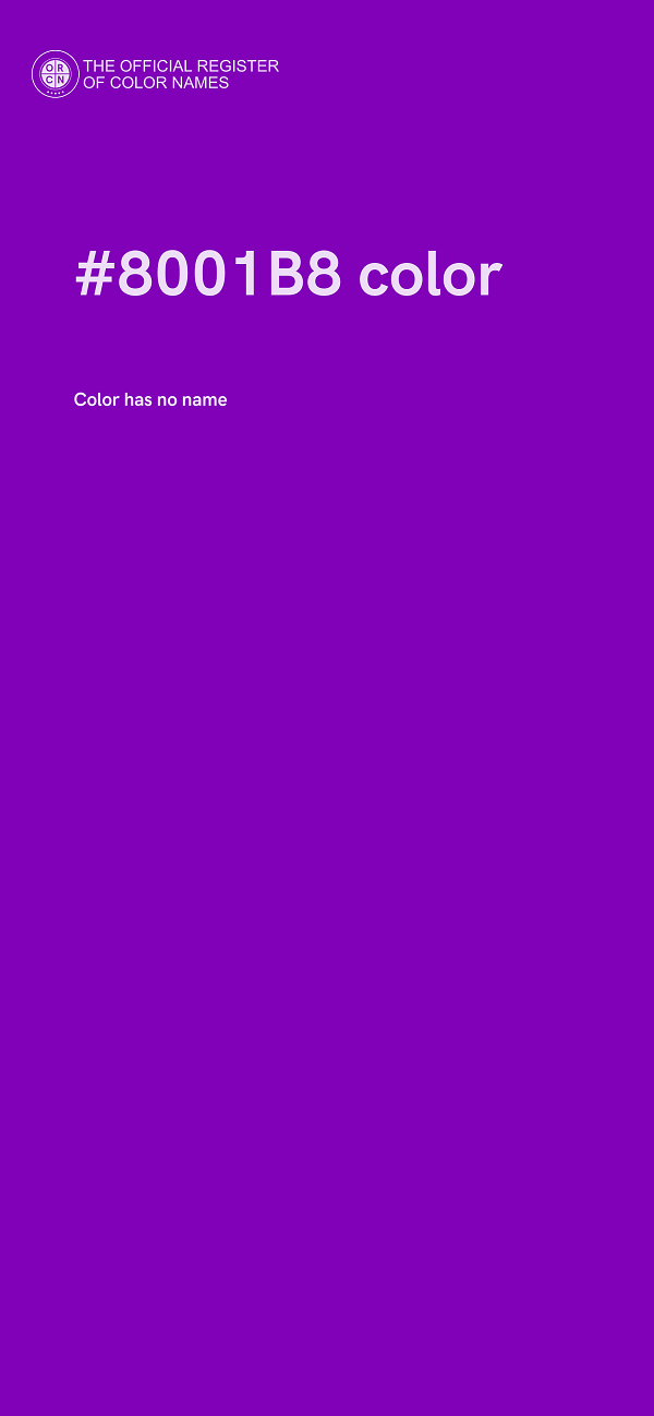 #8001B8 color image