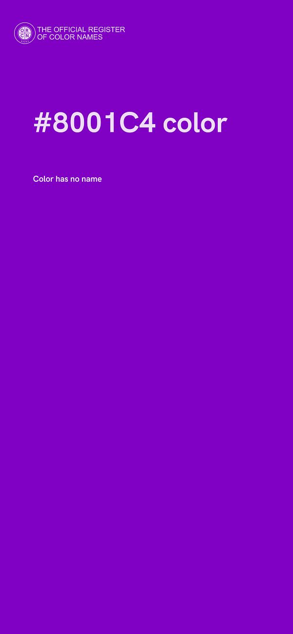 #8001C4 color image