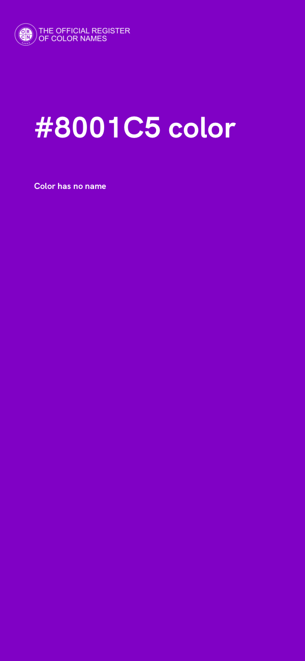 #8001C5 color image