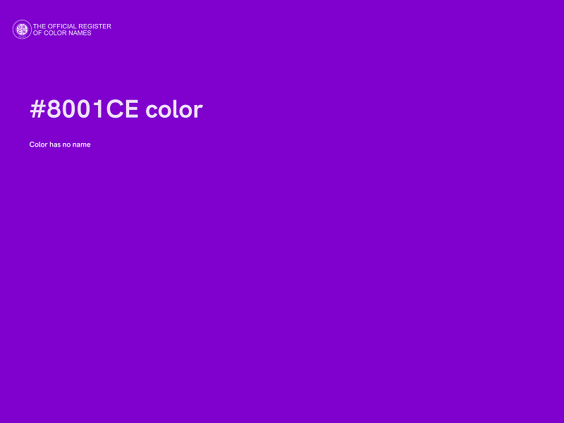 #8001CE color image