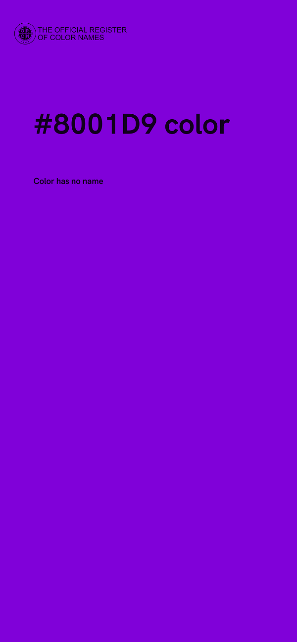 #8001D9 color image