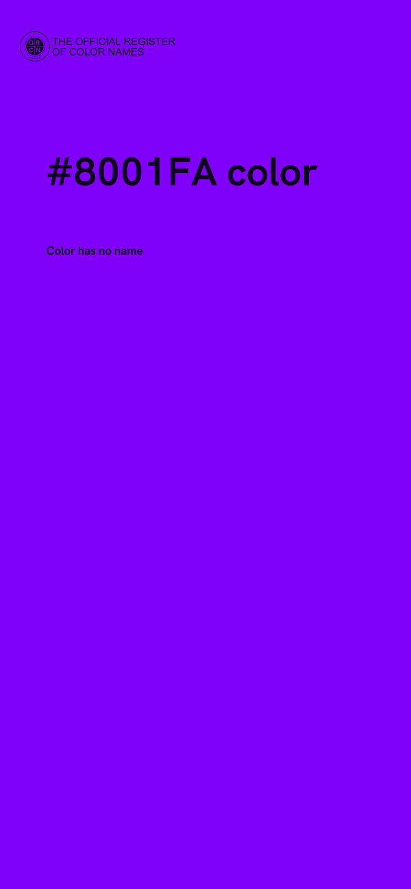 #8001FA color image