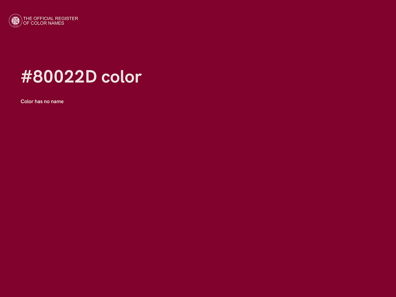 #80022D color image