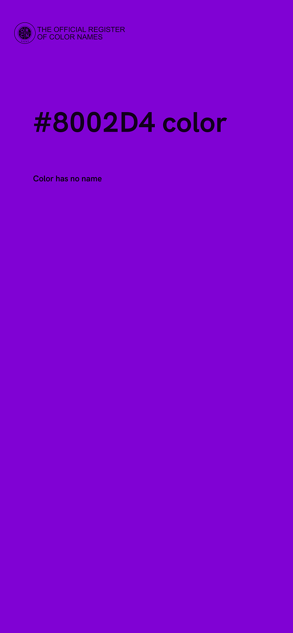 #8002D4 color image
