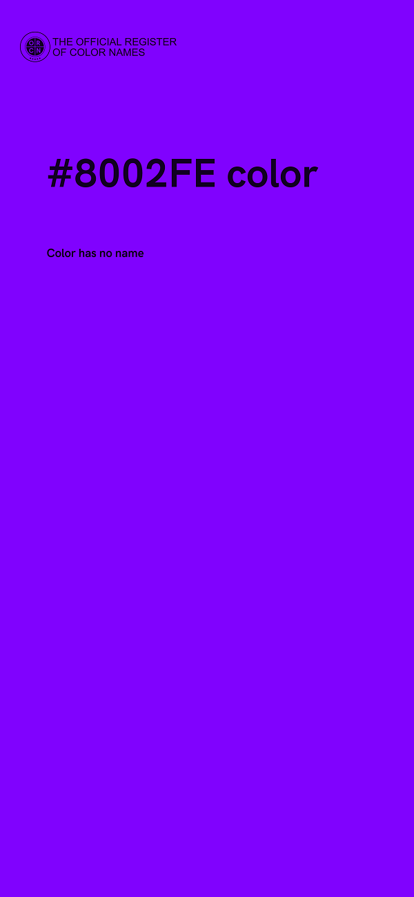 #8002FE color image