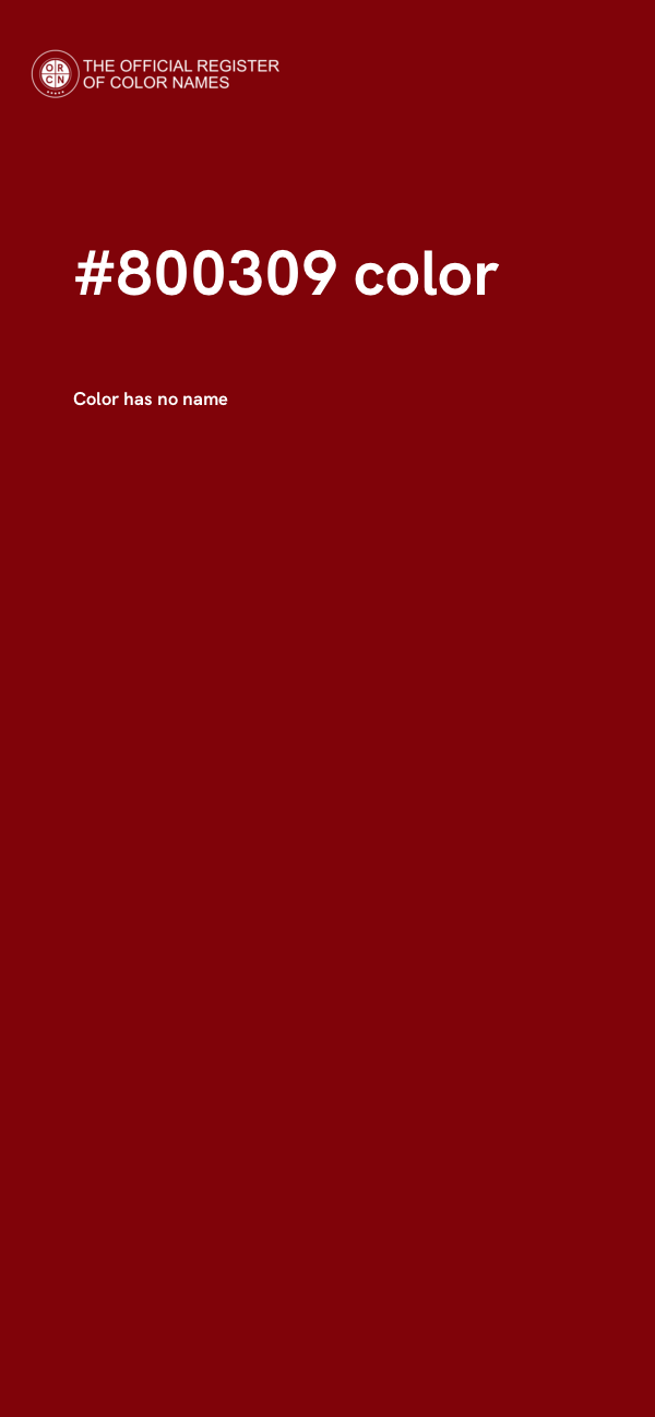 #800309 color image