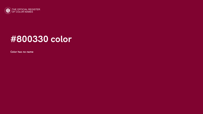 #800330 color image
