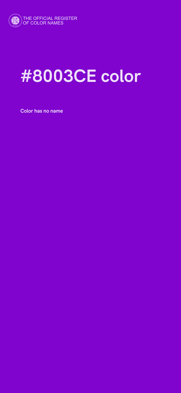 #8003CE color image