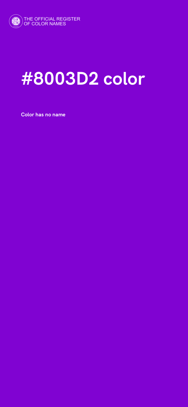#8003D2 color image