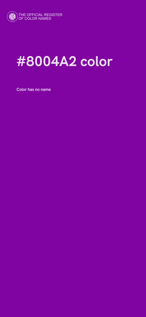 #8004A2 color image