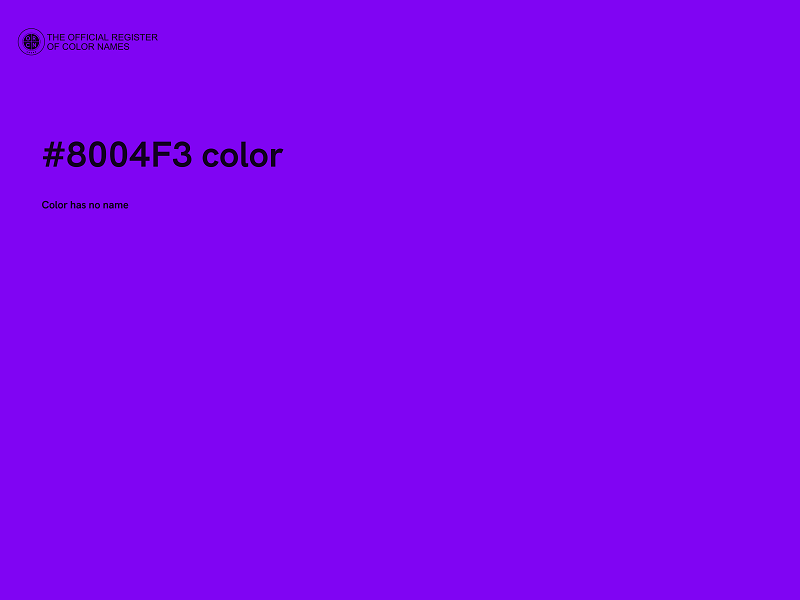 #8004F3 color image