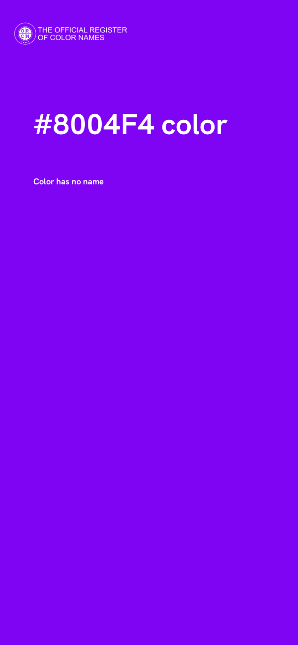 #8004F4 color image