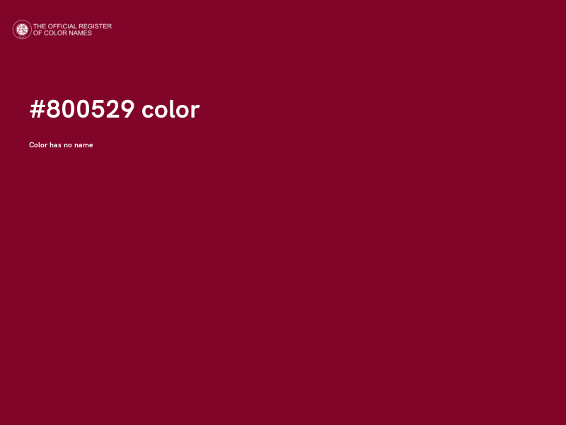 #800529 color image