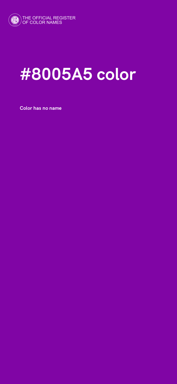 #8005A5 color image
