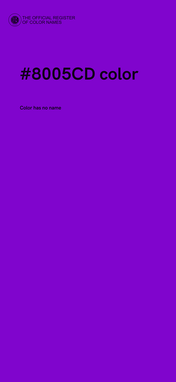 #8005CD color image