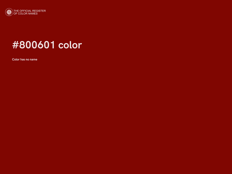 #800601 color image