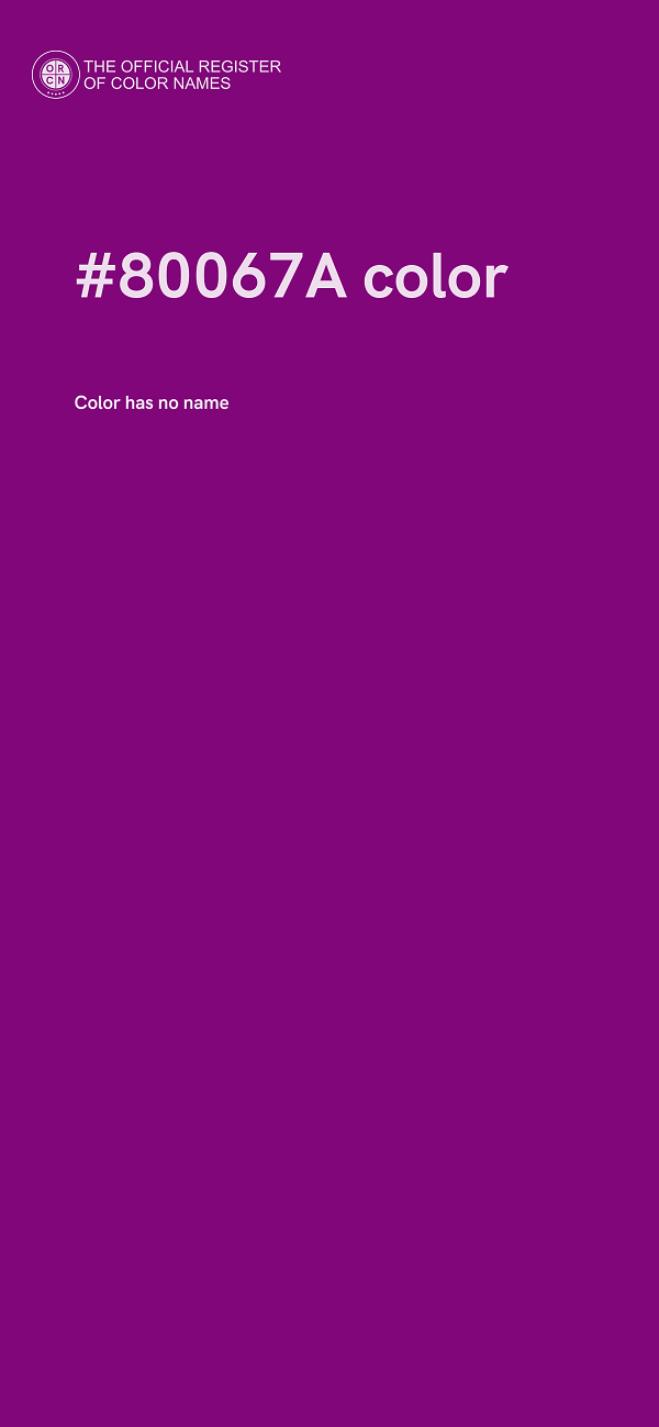 #80067A color image