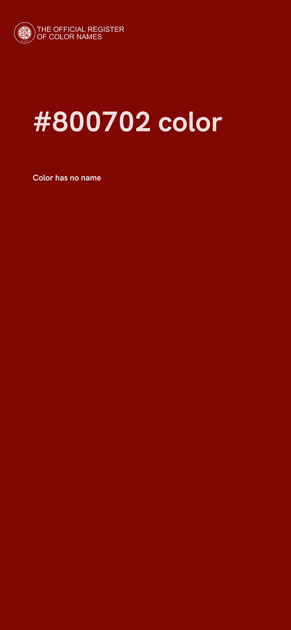#800702 color image