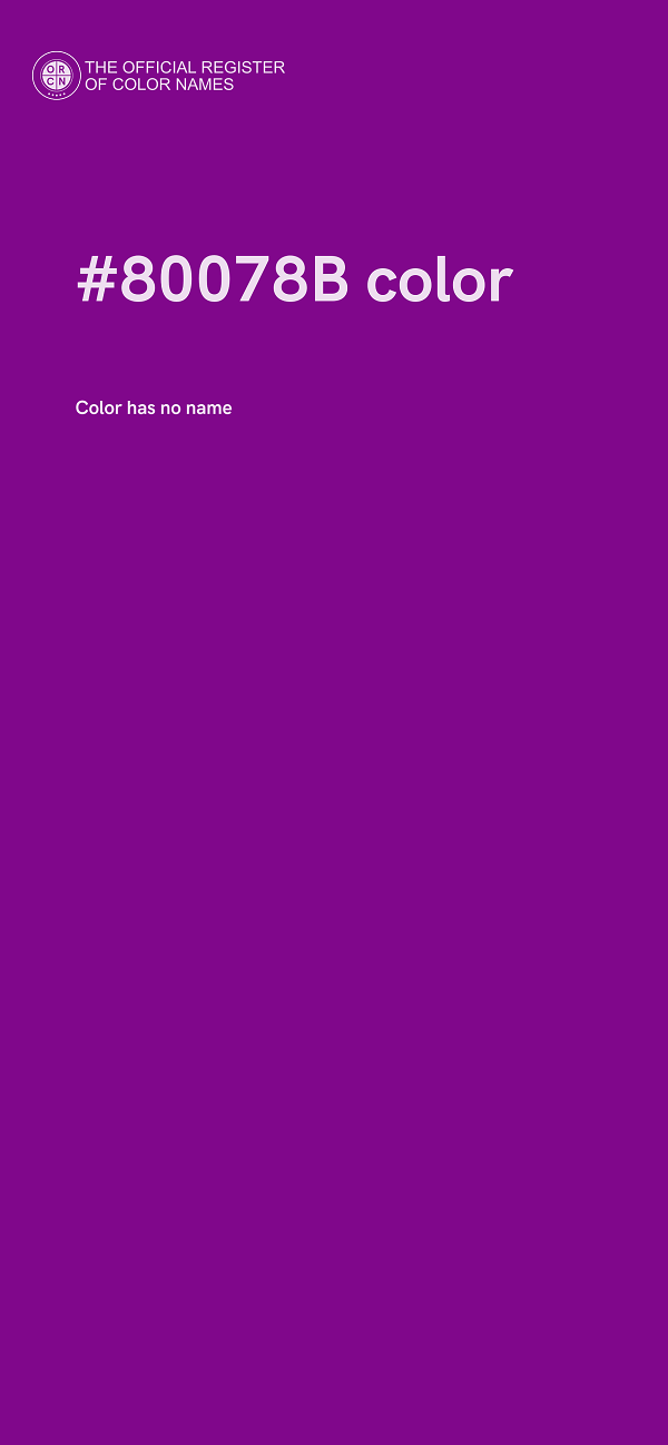 #80078B color image
