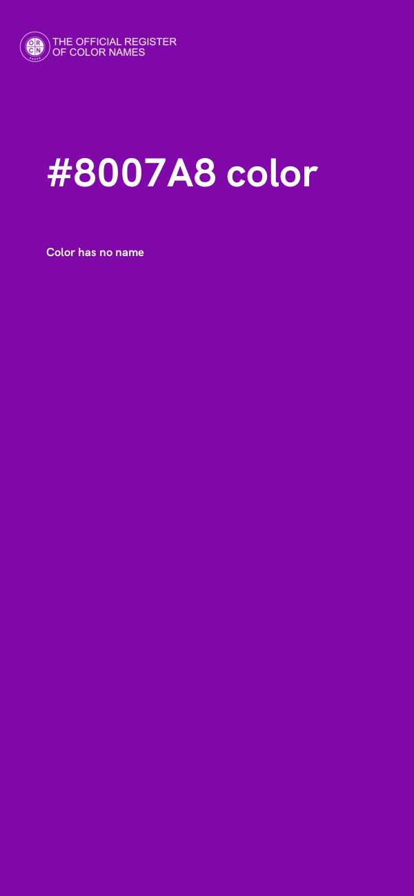 #8007A8 color image