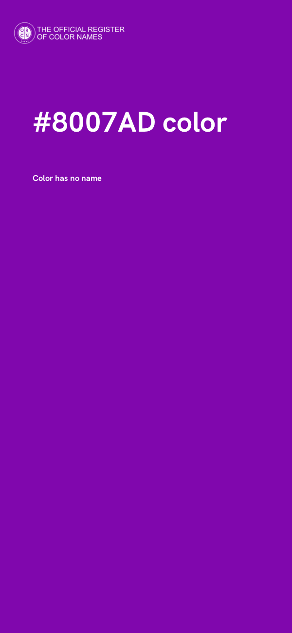 #8007AD color image