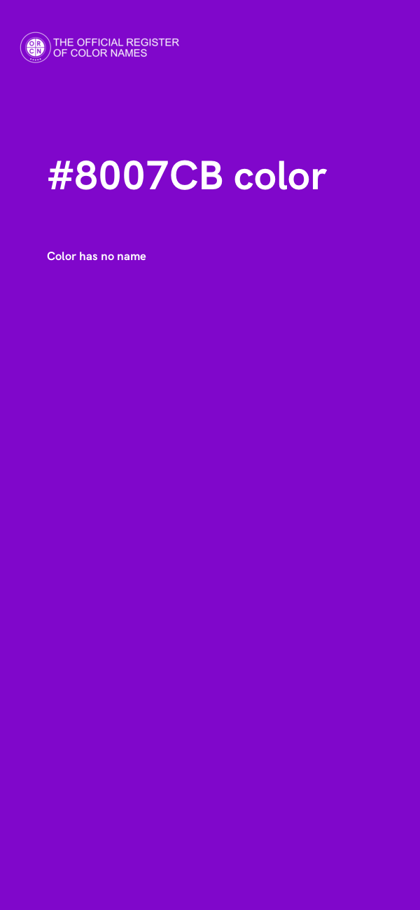 #8007CB color image