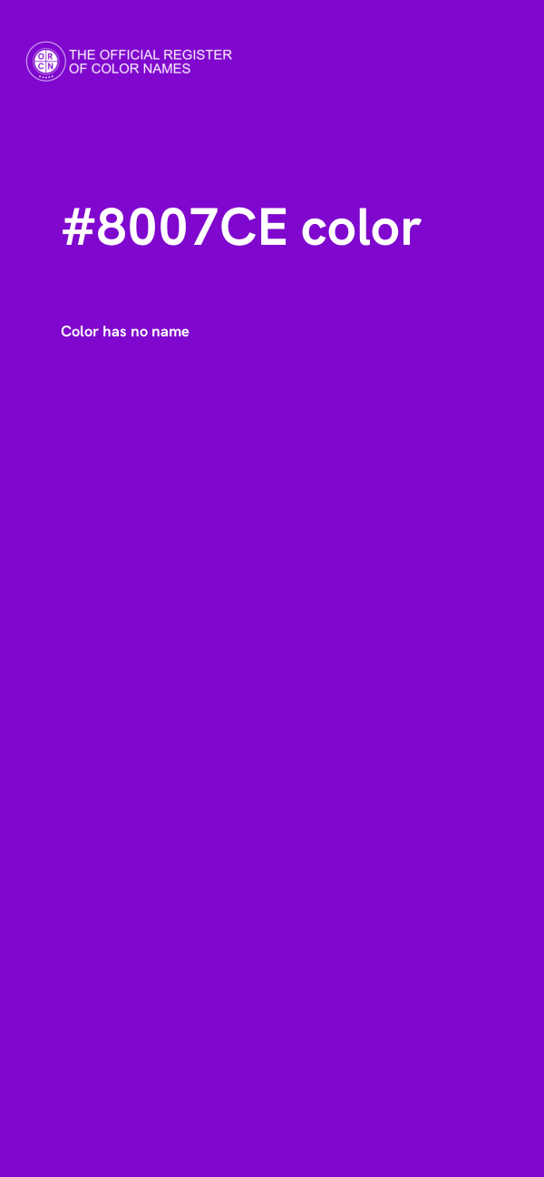 #8007CE color image