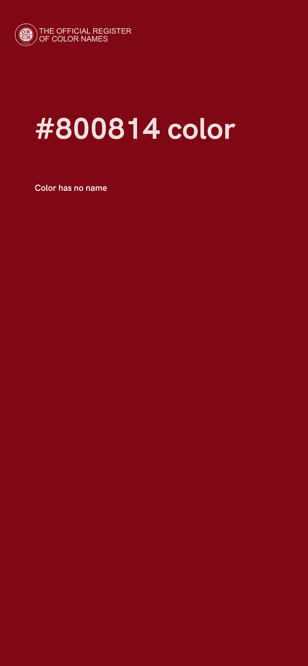 #800814 color image