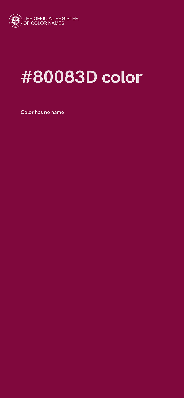 #80083D color image