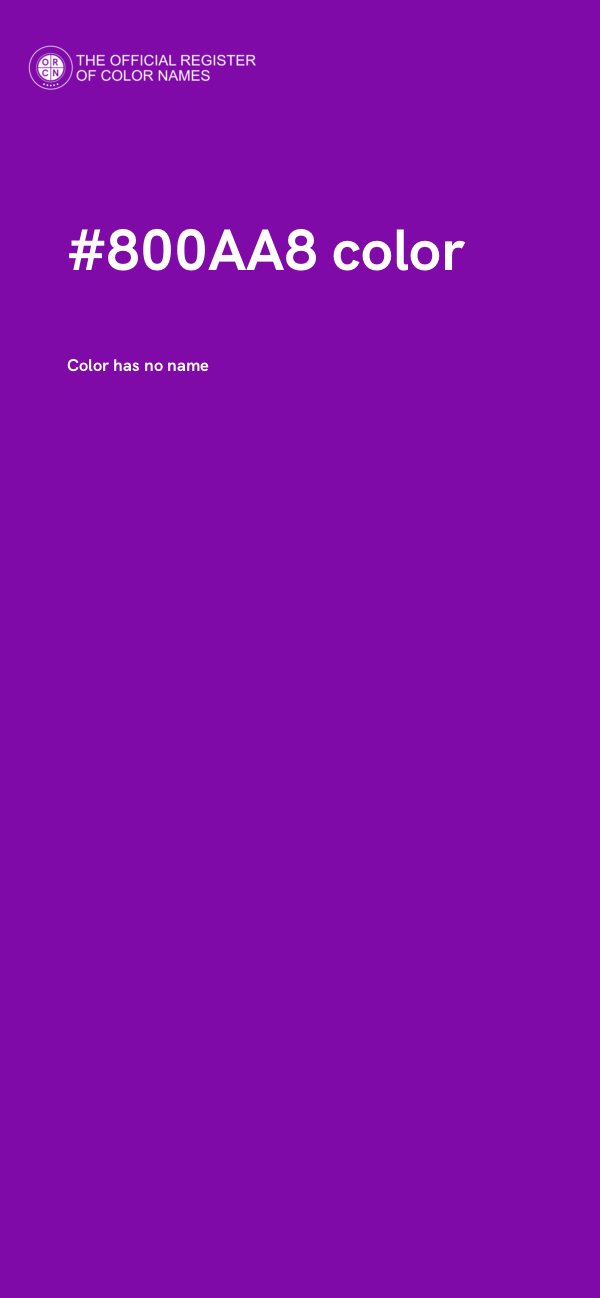 #800AA8 color image