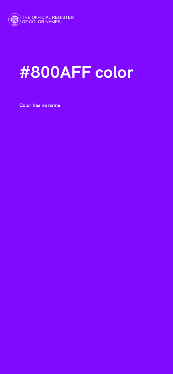 #800AFF color image
