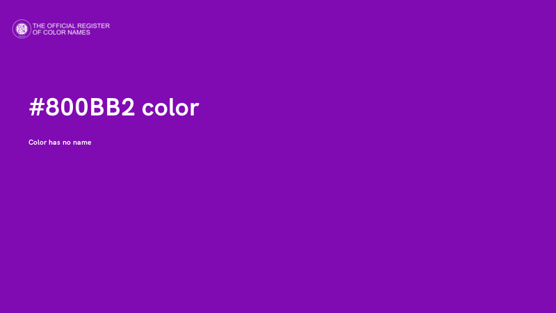 #800BB2 color image