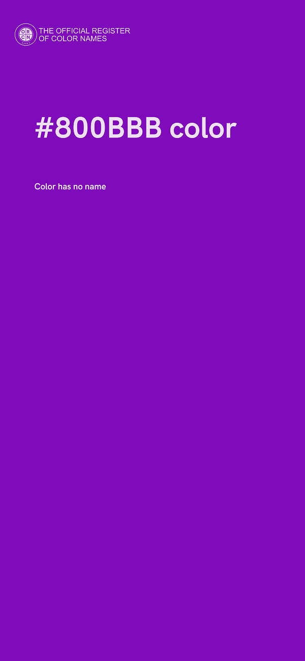 #800BBB color image