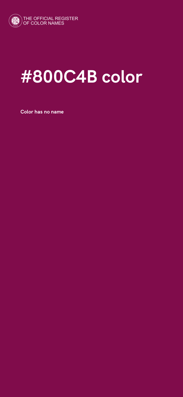 #800C4B color image