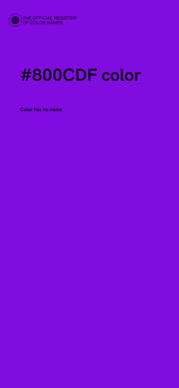 #800CDF color image
