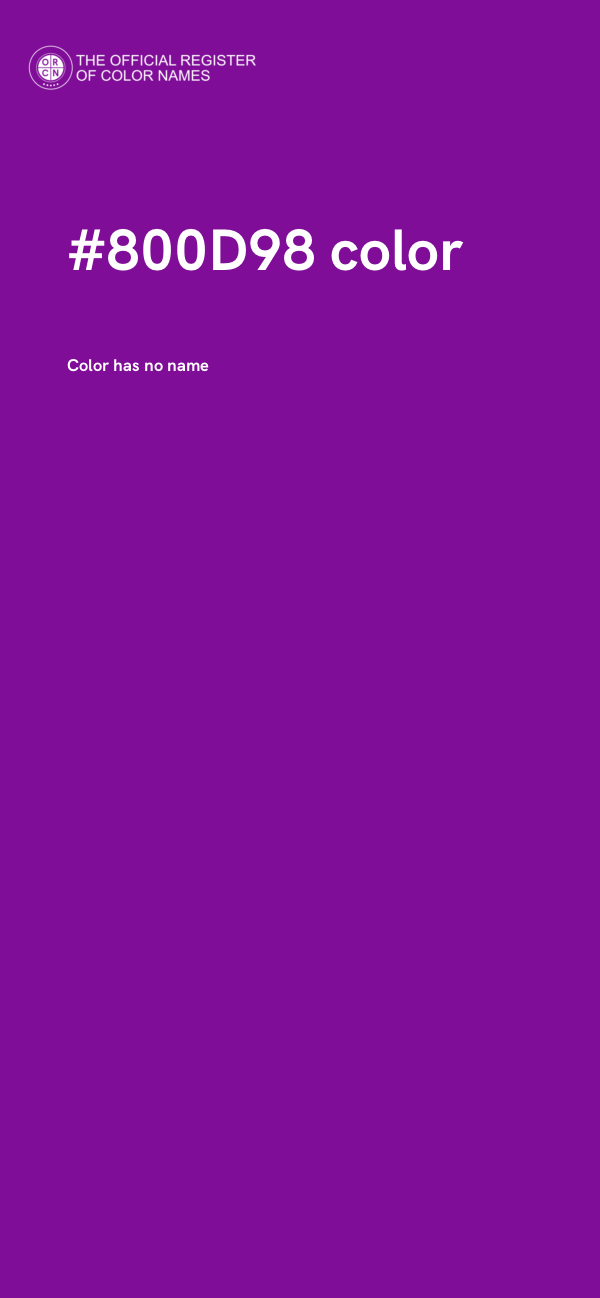 #800D98 color image