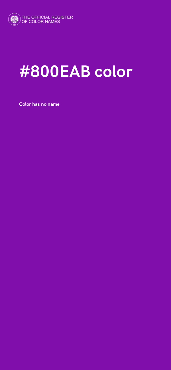 #800EAB color image
