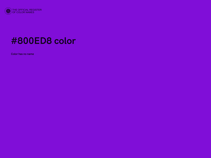 #800ED8 color image
