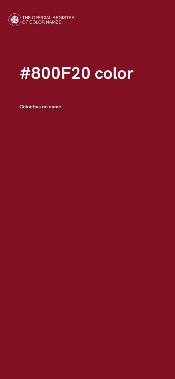 #800F20 color image
