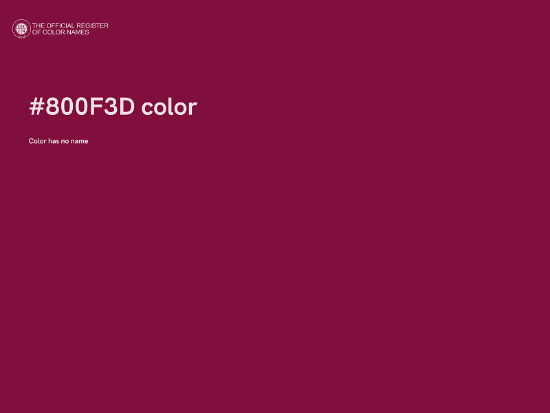 #800F3D color image