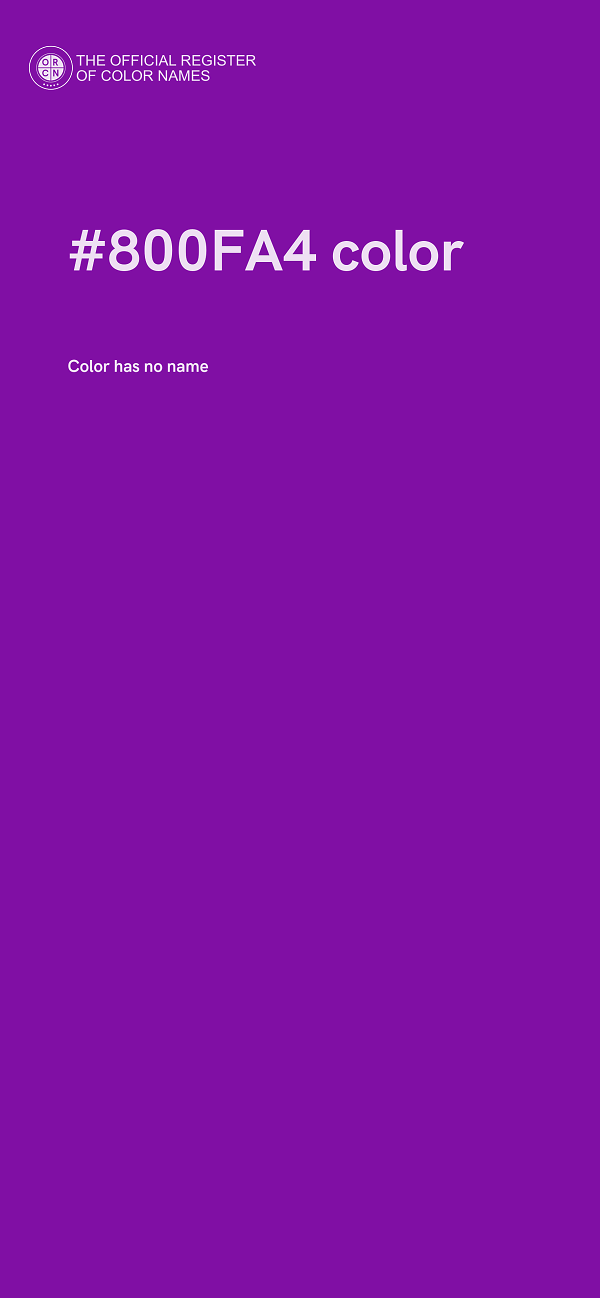 #800FA4 color image