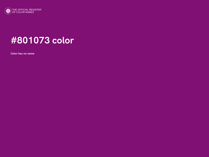 #801073 color image