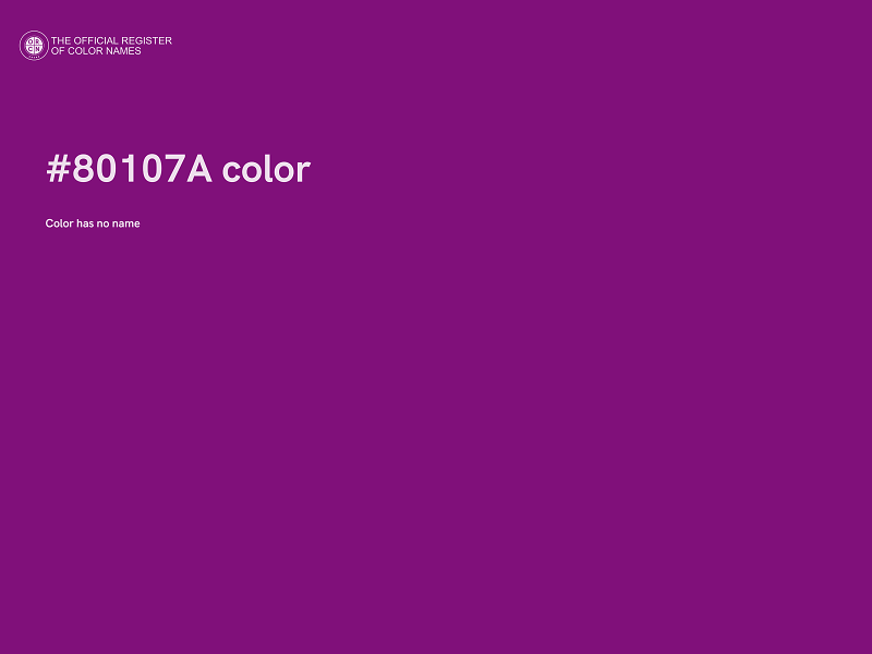 #80107A color image