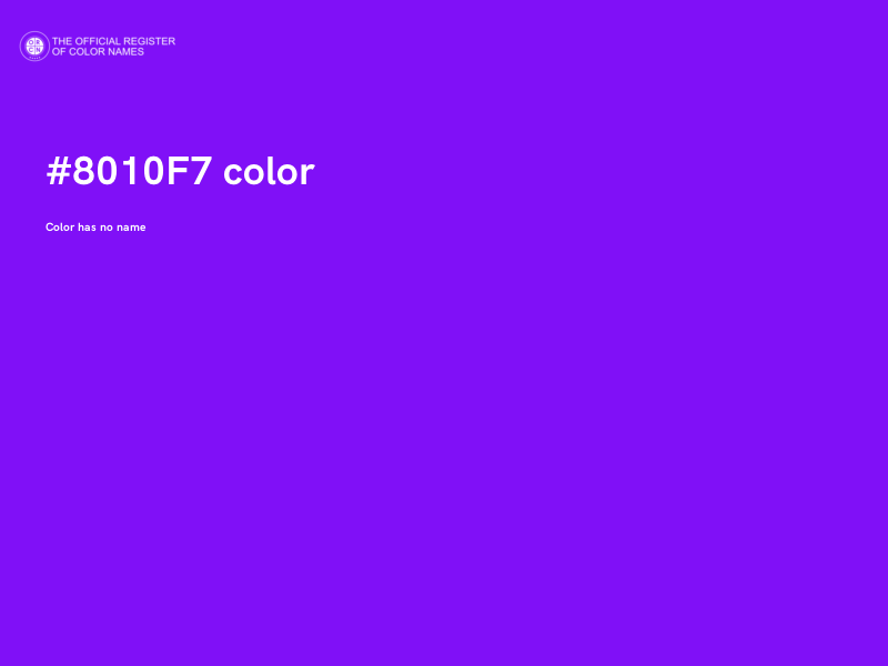 #8010F7 color image