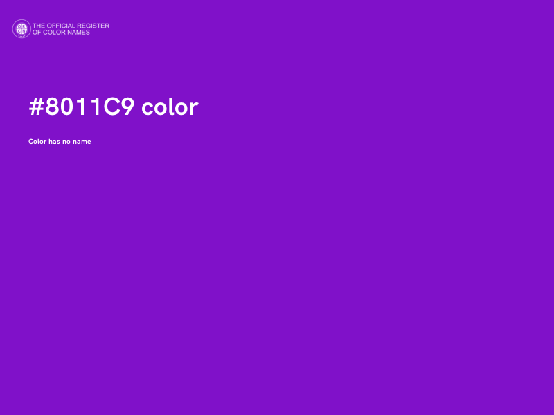 #8011C9 color image