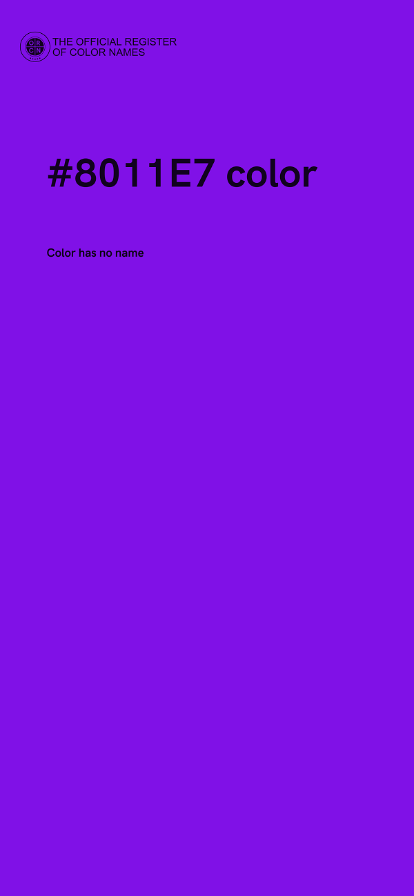 #8011E7 color image