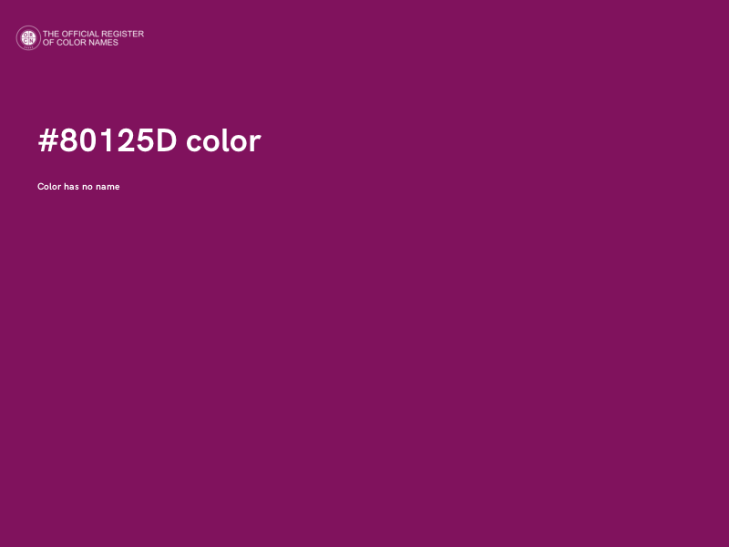 #80125D color image
